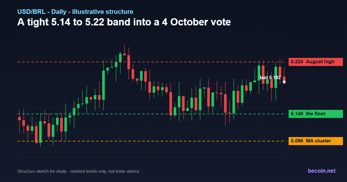 USD/BRL Forecast: 5.14 Holds as the October Vote Nears