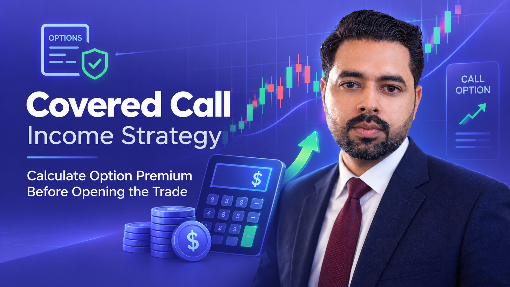 Covered call income strategy: calculate option premium before opening the trade