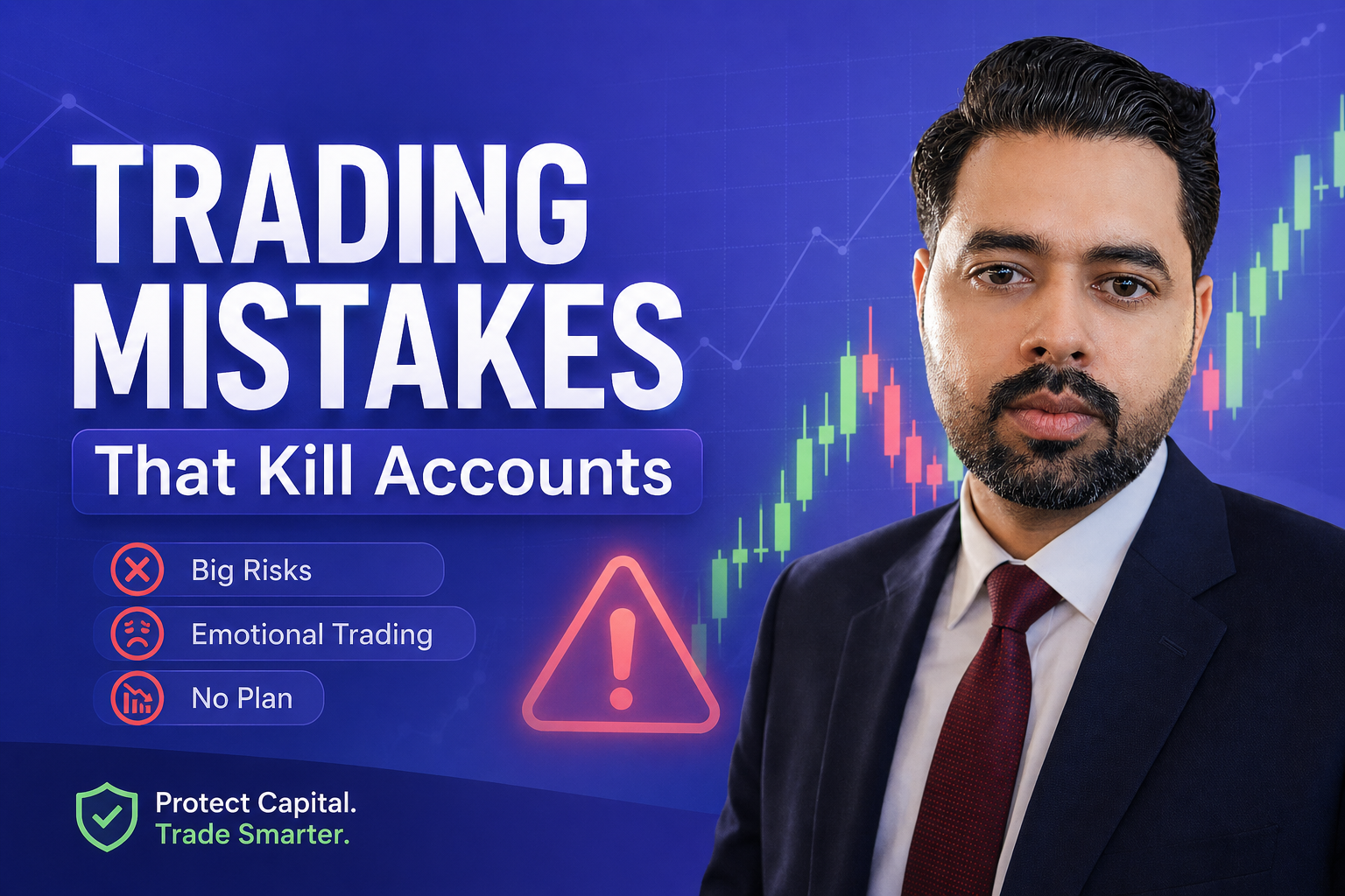 أكبر أخطاء المبتدئين التي تقتل حسابات التداول