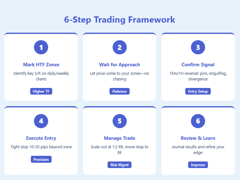 Step 6 Trade, Record, Review