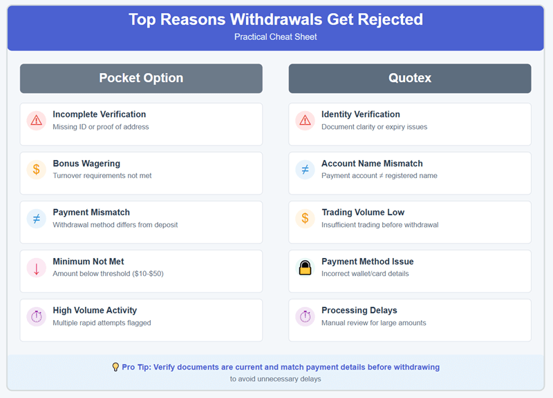 A Deeper Look At Why Withdrawal Rejections Happen