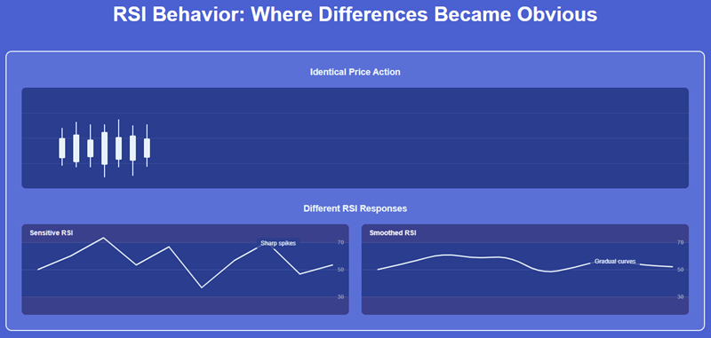 RSI Behavior Where Differences Became Obvious